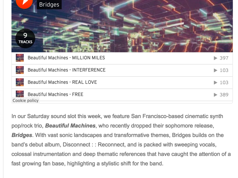 EILE Magazine: Listen to Beautiful Machines - Bridges