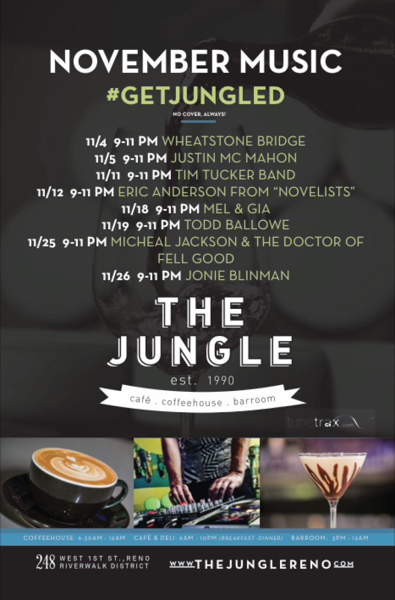 Live Music at The Jungle - Fridays & Saturdays