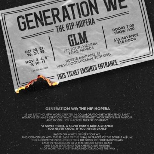 Opening Weekened Generation WE: A Hip-Hopera
