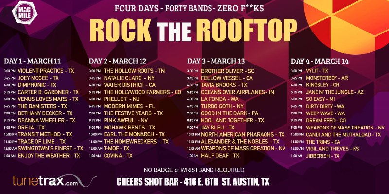 ROCK the Rooftop 2019 Showcase