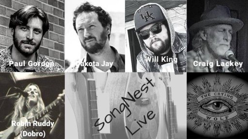 SongNest presents Craig Lackey and friends, Tuesday January 7th, 2020, Ft. Paul Gordon