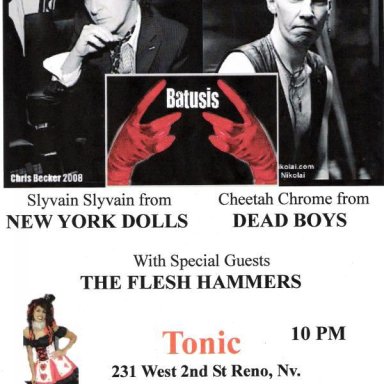 The Flesh Hammers Show Fliers