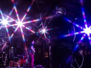 Aric and Joe onstage