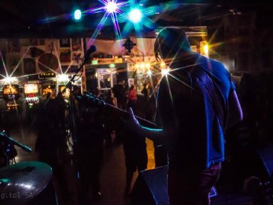 Joe on stage from behind