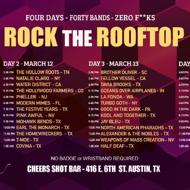 ROCK the Rooftop 2019 Playlist