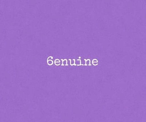 6enuine