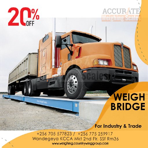 (0705577823) Approved road weighbridge vehicle scales supplier in Kampala 