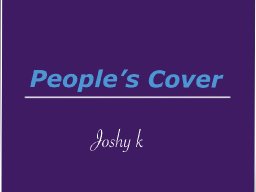 People&rsquo;s Cover