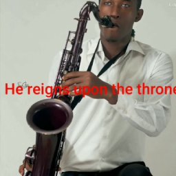 He reigns upon the throne